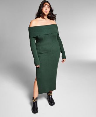 INC International Concepts - Plus Size Off-the-Shoulder Dress