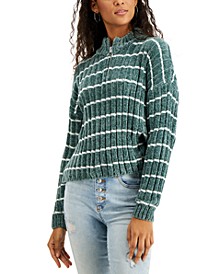 Juniors' Ribbed Chenille Sweater