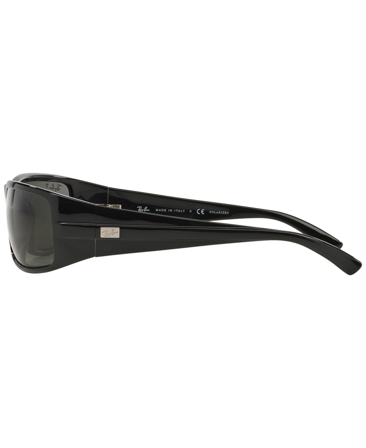 Мужские солнцезащитные очки Ray-Ban Rectangle Sunglasses, RB4057 61, цвет: Чёрный — фото 4