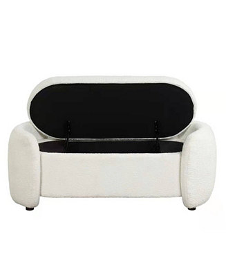 JGW Furniture Boucle Storage Bench & Reviews - Furniture - Macy's