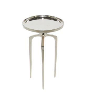 Contemporary Round Raised Edge Accent Table