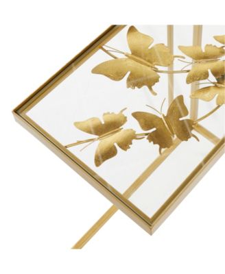 Metal Contemporary Accent Table