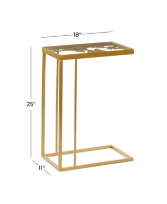 Metal Contemporary Accent Table
