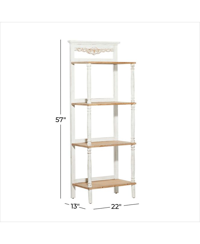 Rosemary Lane Farmhouse Shelving Unit Macy's