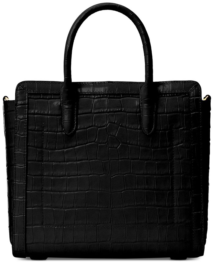 Lauren Ralph Lauren Tyler Embossed Leather Medium Tote & Reviews