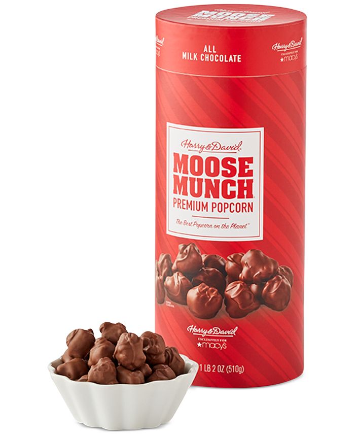 Harry & David All Milk Chocolate Moose Munch Premium Popcorn, 18 oz