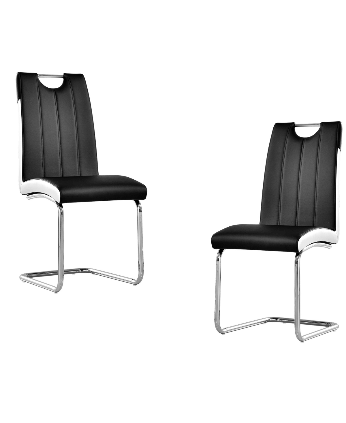 Bono Upholstered Modern Side Chairs, Set of 2