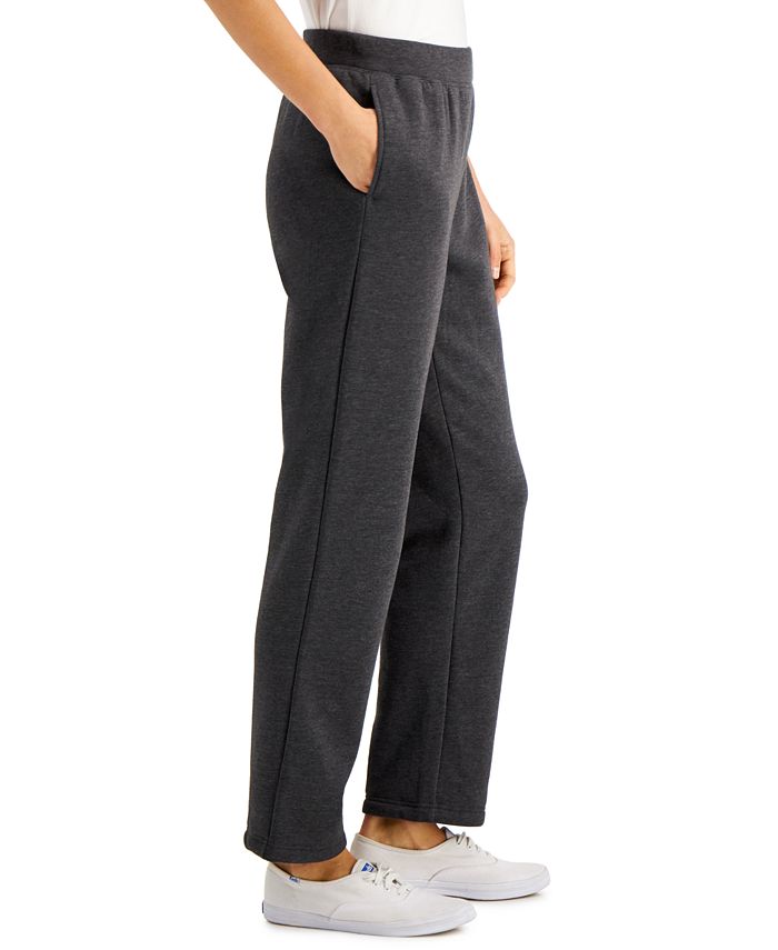 Karen Scott Fleece Pants, Created for Macy's & Reviews - Pants & Capris ...