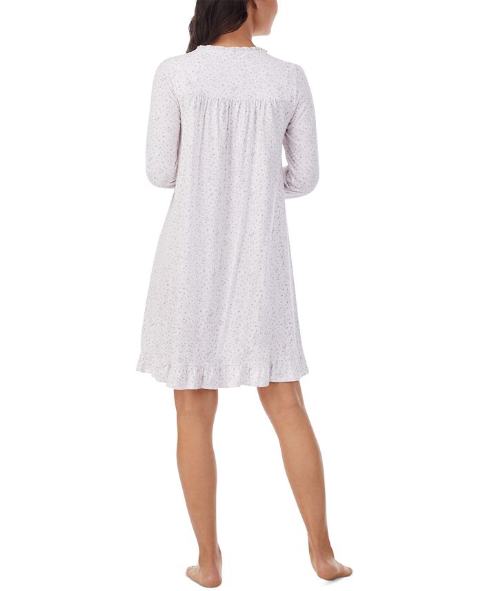 Eileen West Printed Cotton Jersey LongSleeve Nightgown Macy's