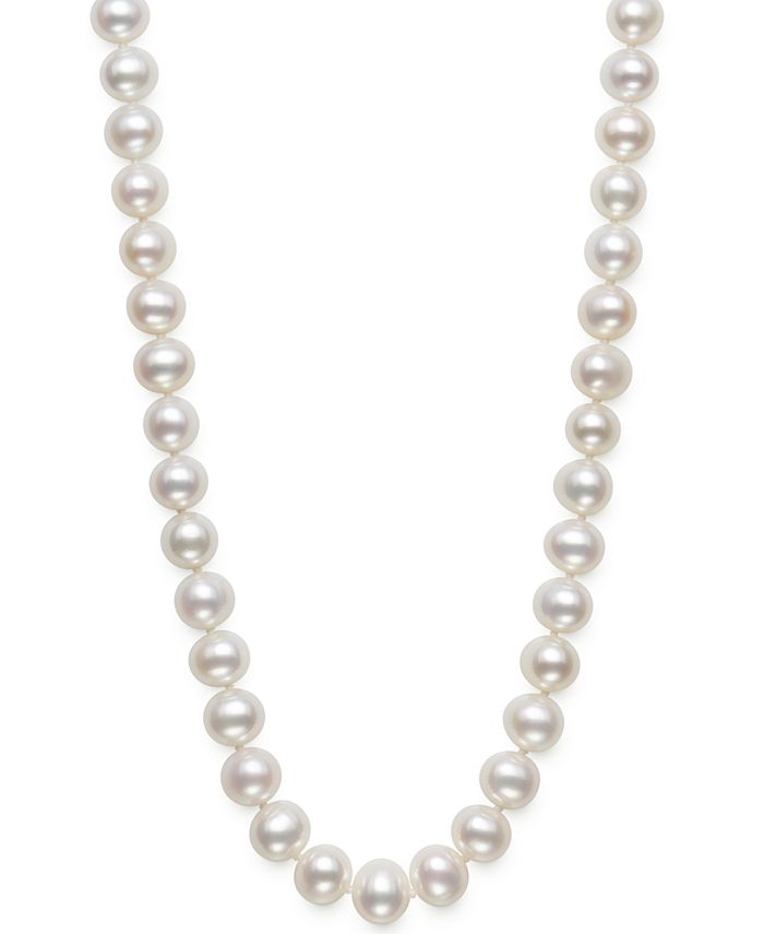 Belle de Mer - AA Cultured Freshwater Pearl Strand Necklace (7-1/2-8-1/2mm)