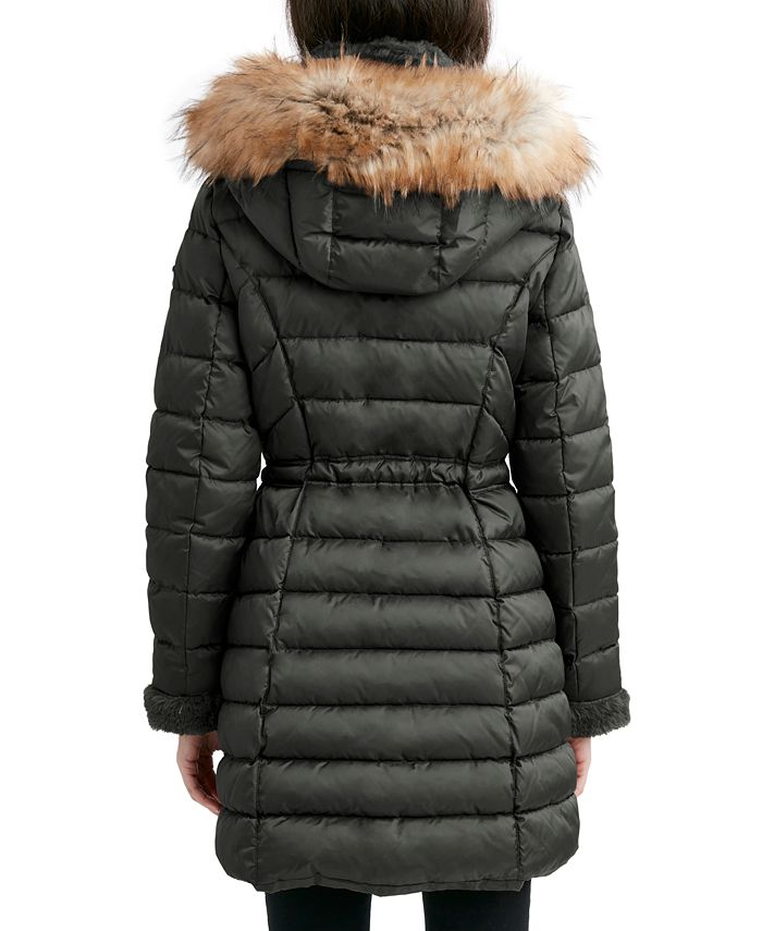 Laundry by Shelli Segal Women's FauxFurTrim Hooded Puffer Coat