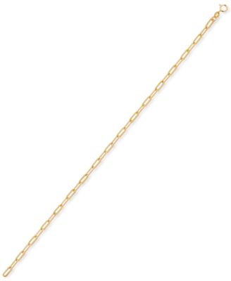 Giani Bernini Paperclip Link Ankle Bracelet, Created for Macy's