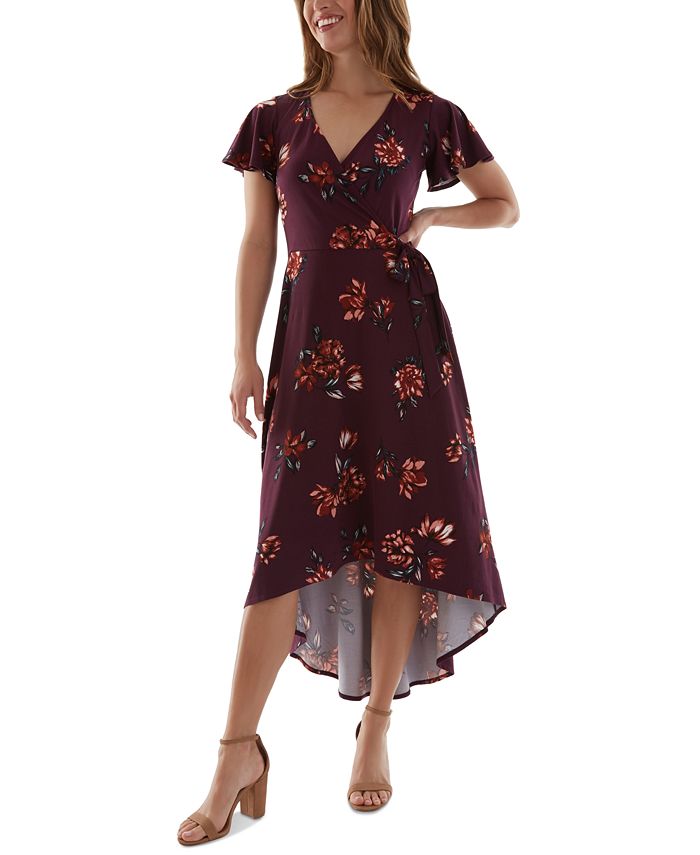Macy's burgundy dress sales juniors