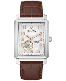 bulova square faced mens watches