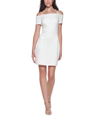 GUESS - Sweater-Knit Off-The-Shoulder Dress