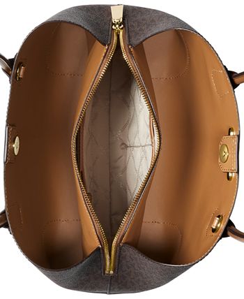 Michael Kors Mercer Gallery Convertible Bucket Leather Shoulder Bag - Macy's