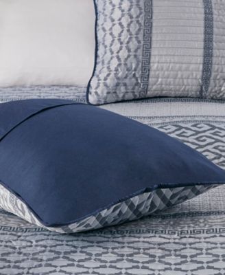 Bennett Reversible Jacquard 4-Pc. Quilt Set, Full/Queen