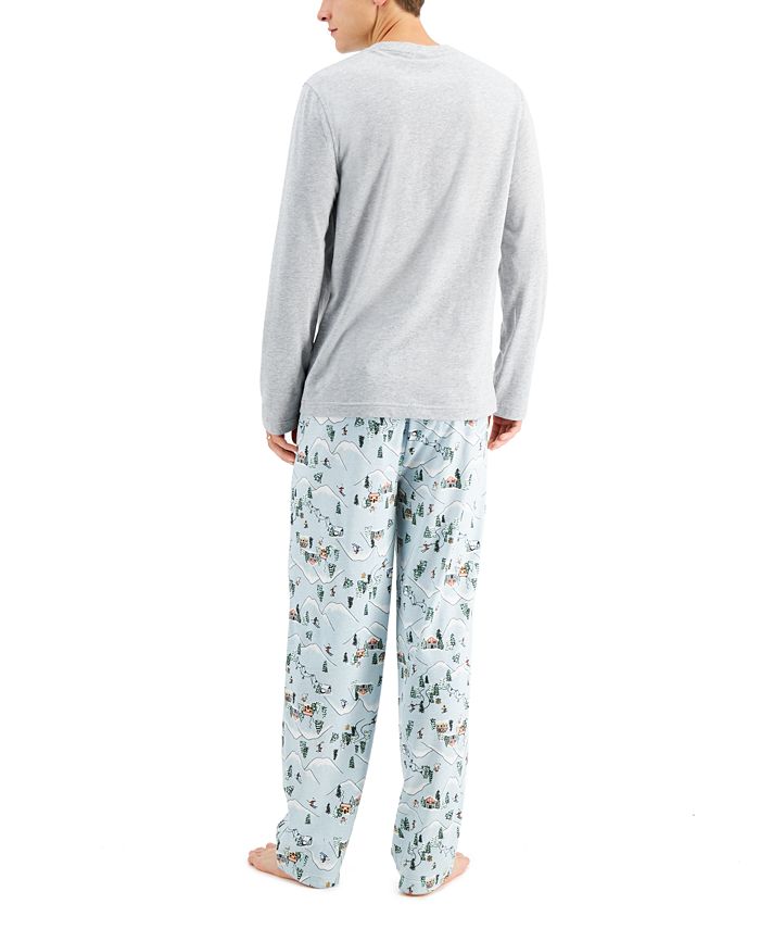 Family Pajamas Matching Men's Ski Mountain Family Pajama Set, Created for Macy's Macy's