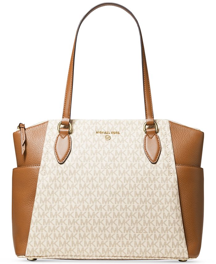 Michael Kors Signature Sienna Medium Top-Zip Tote & Reviews - Handbags &  Accessories - Macy's