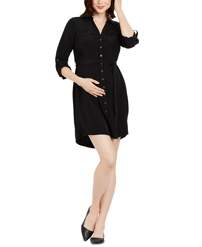 Motherhood Maternity Belted Shirtdress Macy's