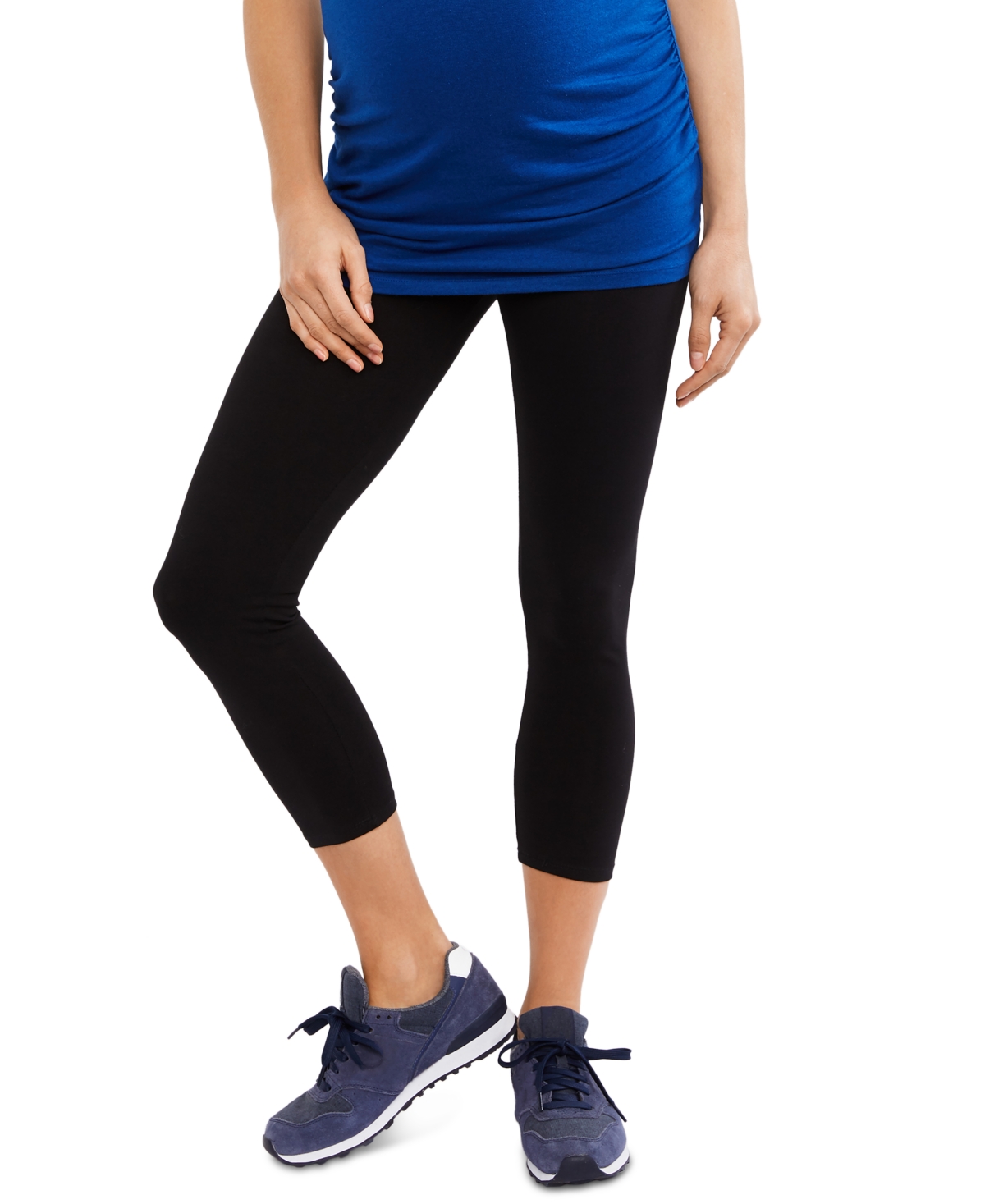 Motherhood Maternity Maternity Essential Stretch Secret Fit Over the Belly Crop Leggings - Motherhood - Black