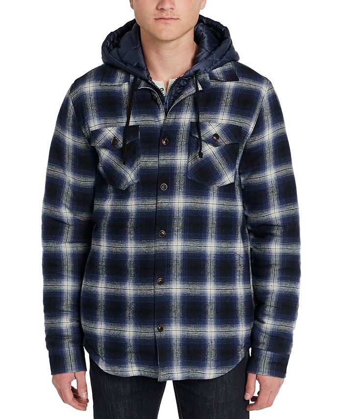 Mens shop hooded shacket