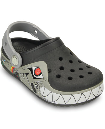 Crocs Boys' CrocsLights Robo Shark Clogs - Shoes - Kids & Baby - Macy's