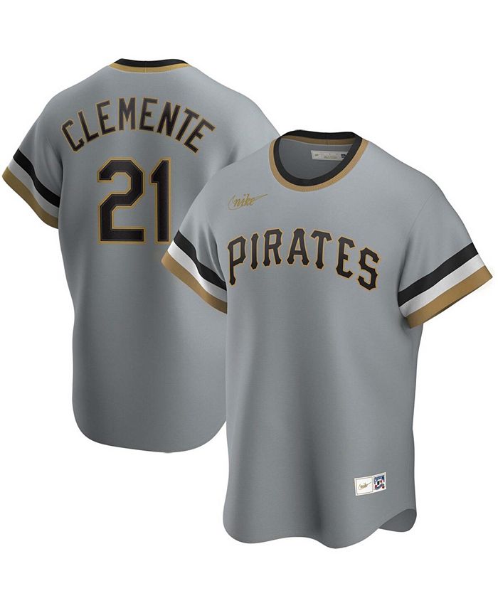 Nike Men's Roberto Clemente Gray Pittsburgh Pirates Road Cooperstown  Collection Player Jersey - Macy's