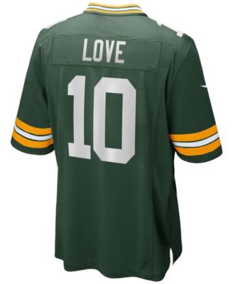 Men's Jordan Love Green Green Bay Packers Game Jersey
