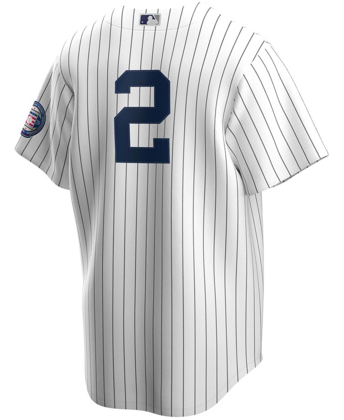 Men's Derek Jeterand Navy New York Yankees 2020 Hall of Fame Induction Replica Jersey - White, Navy