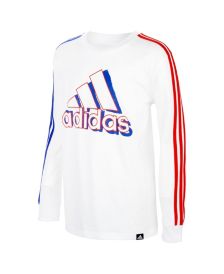 Big Boys Long Sleeve Split 3-Stripes T-shirt