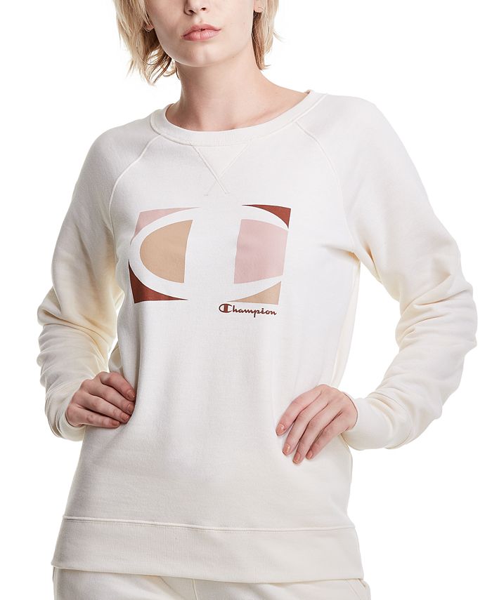 Champion women's powerblend boyfriend sales crew sweatshirt