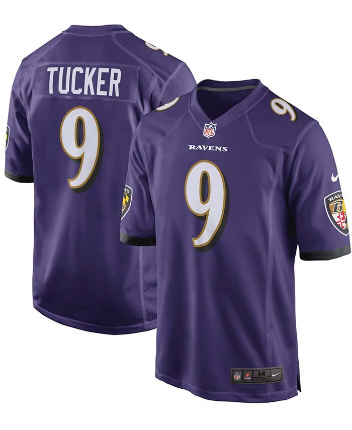Nike Men's Justin Tucker Purple Baltimore Ravens Game Team Jersey - Macy's