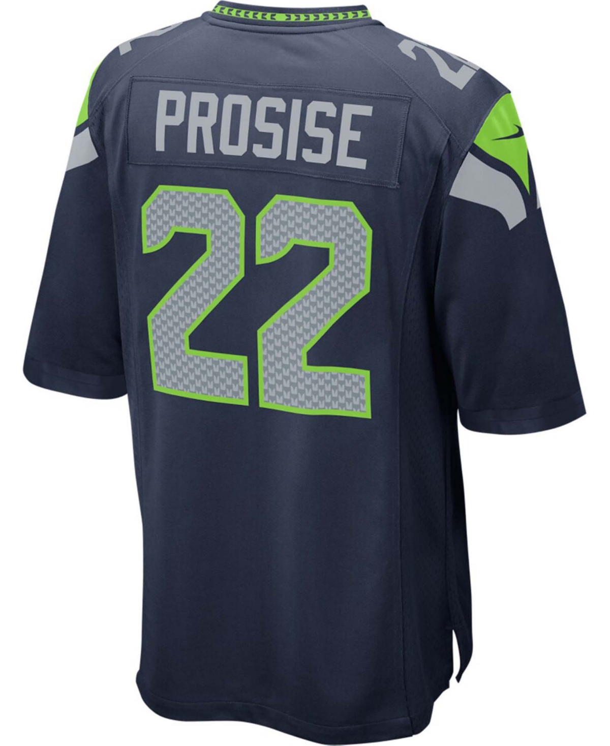 Big Boys and Girls C.j. Prosise CollegeSeattle Seahawks Game Jersey - Navy