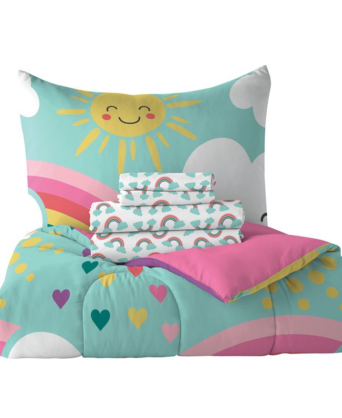 Macy's Dream Factory Rainbow Flare Twin Comforter Set, Set of 5 Macy's