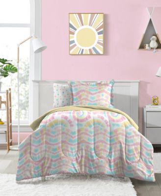 Dream Factory Tie Dye Rainbow Comforter Sets Bedding