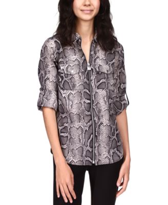 michael kors snake print blouse