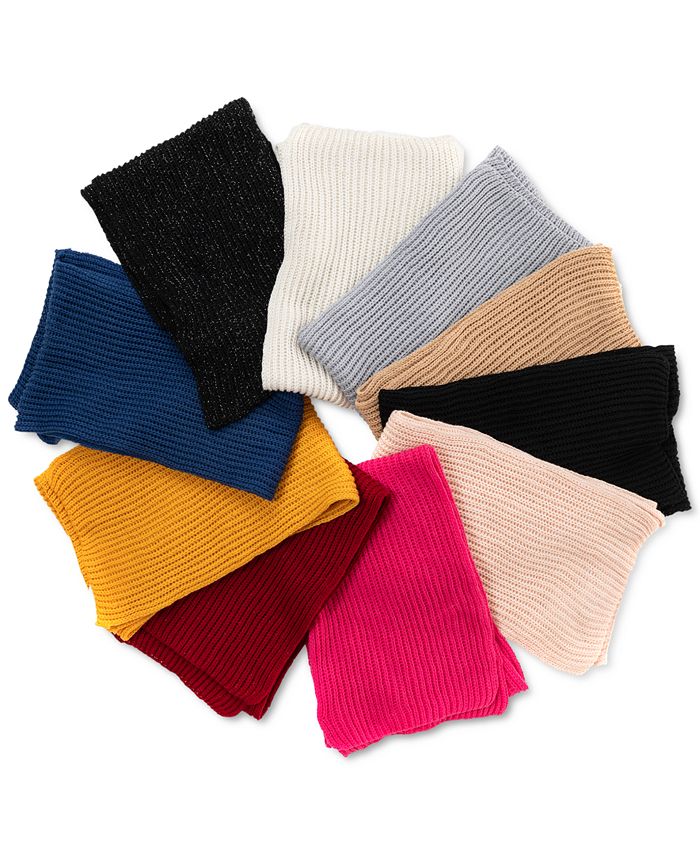 Style & Co Solid Ribbed Muffler Scarf, Created for Macy's Macy's