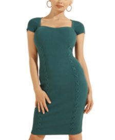 Margot Cap Sleeve Ribbed Midi Dress