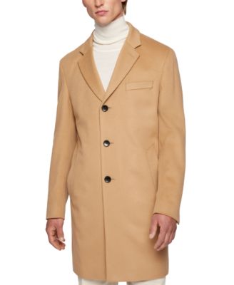 boss cashmere overcoat