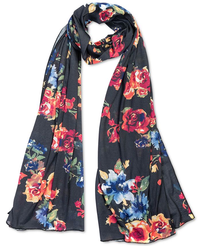 Jenni Watercolor Floral Jersey Wrap, Created for Macy's & Reviews