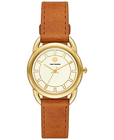 Women's Brown Leather Strap Watch 32mm