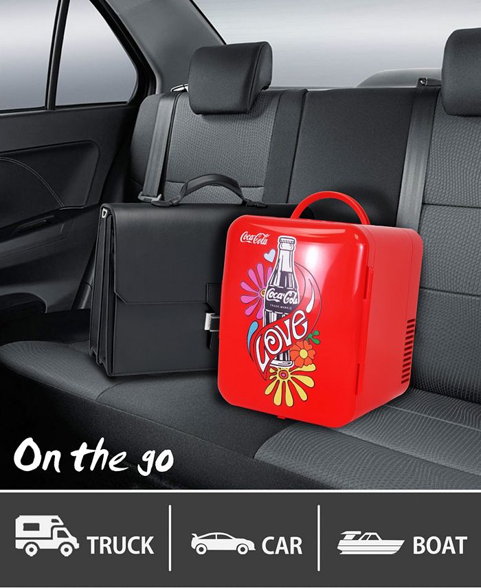 CocaCola Love 1971 Series Portable 6 Can Thermoelectric Mini Fridge Macy's