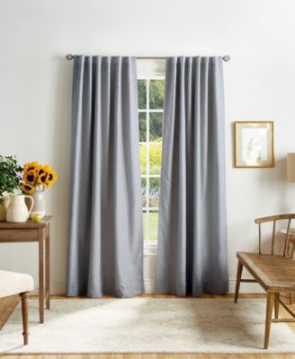 Martha Stewart Collection - Martha Stewart Bedford Woven Plaid 50" x 95" Blackout Curtain Set
