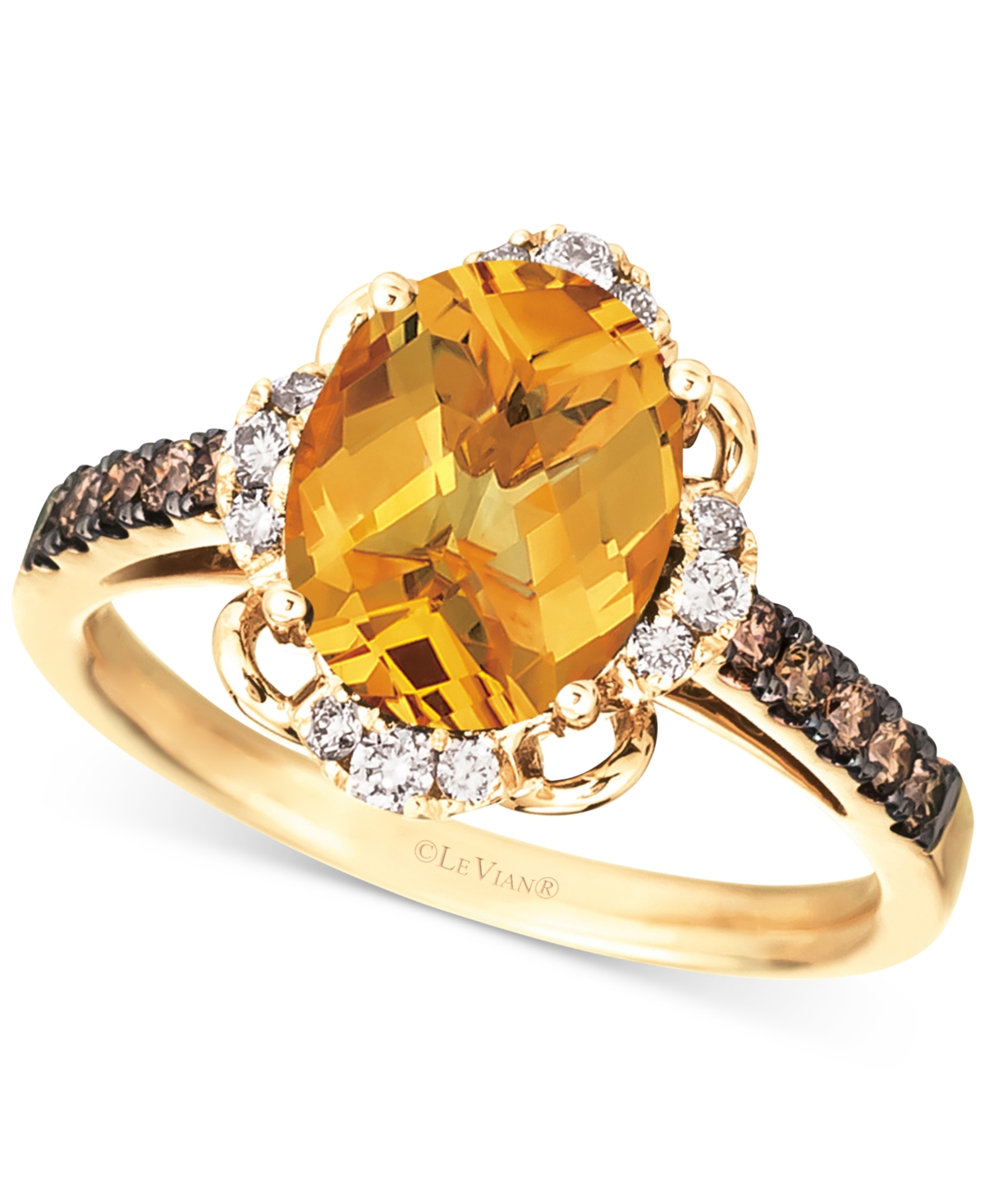 Le Vian Amethyst (3 ct. t.w.) & Diamond (3/8 ct. t.w.) Ring in 14k White Gold (Also in Blue Topaz & - Citrine