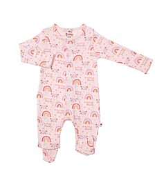 Baby Girls Colorfull Magnetic Footie One Piece