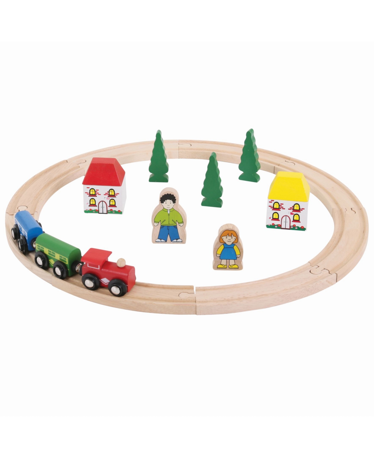 Bigjigs Toys Kids' - My First Train Set, 20 Piece In Multi