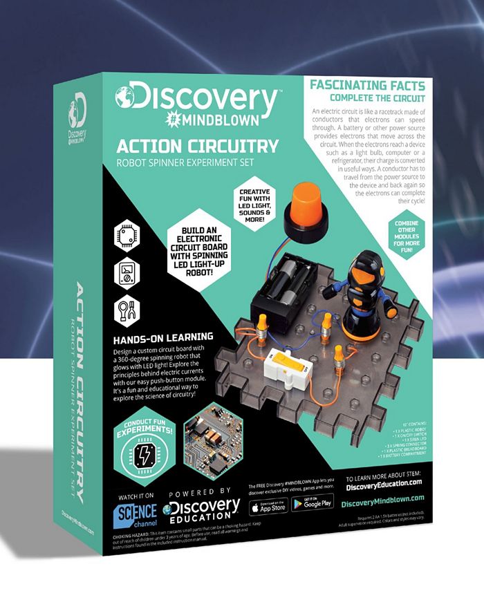 Discovery MINDBLOWN Toy Circuitry Action Experiment Robot Spinner Macy