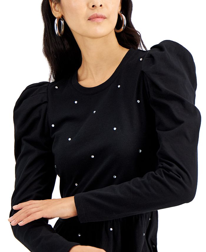 macys puff sleeve tops