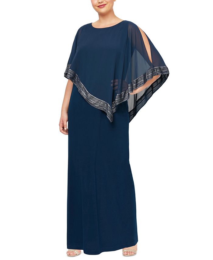 Macys plus new arrivals size evening wear